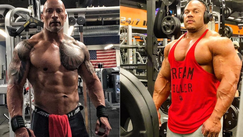 The Rock Is In His Best Shape Ever At 257 Pounds And Phil Heath ...